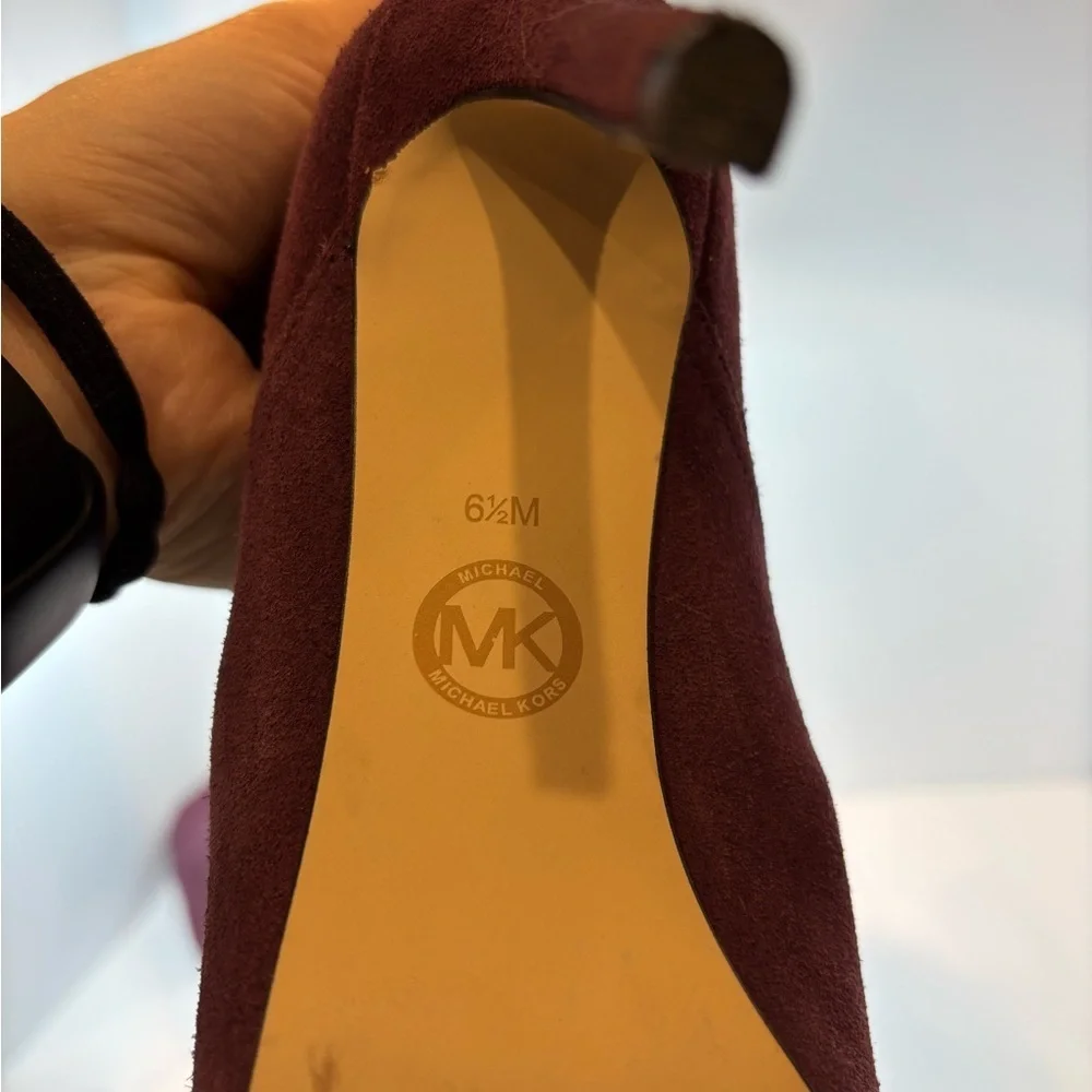 Michael Kors Purple Over the Knee Boots Suede